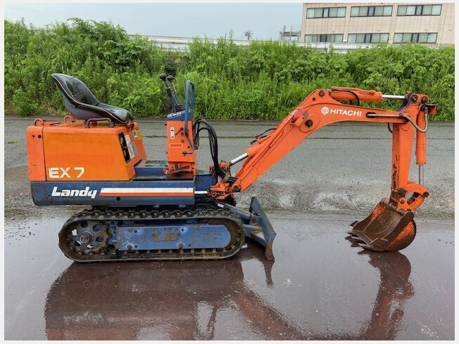 日立建機 EX-7 | 静岡県のミニ油圧ショベル(ミニユンボ) | BIGLEMON（ビッグレモン）：中古建機, 中古重機, トラック,  農業機械の販売・売却 | 商品ID：112126