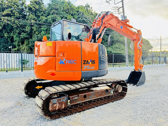 日立建機 ZX75US-5B | 千葉県の油圧ショベル(ユンボ) | BIGLEMON（ビッグレモン）：中古建機, 中古重機, トラック,  農業機械の販売・売却 | 商品ID：119452