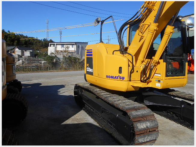 コマツ ユンボ PC128US-8 配管付、解体仕様、バケットスケルトン、正常
