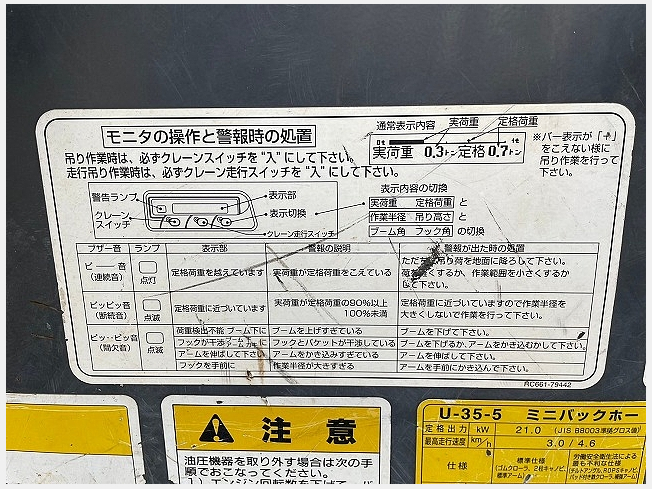 クボタ U-35-5 | 香川県のミニ油圧ショベル(ミニユンボ) | BIGLEMON