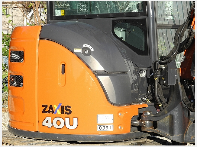 日立建機 ZX40U-5B | 群馬県のミニ油圧ショベル(ミニユンボ