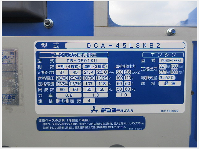 激レア‼️北電波発電所　デモCD ２枚　megalomania デンヨー DCA-45LSKB2 | 茨城県の発電機 | BIGLEMON（ビッグ