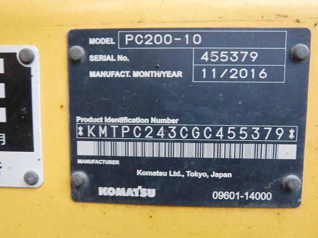 Japanese Used Excavators KOMATSU PC200-10 TOKU WORLD ZZ0024