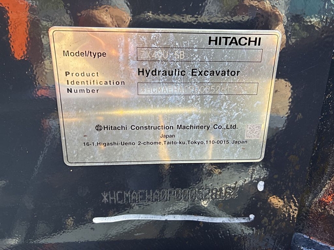 HITACHI ZX40U-5B (Mini excavators) at Hyogo, Japan | Buy used