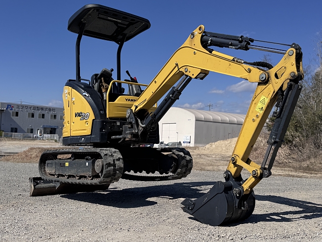 ヤンマー 2ｔクqラスユンボ B2X 現状縦旋回、各部点検・整備済み W-0047】ヤンマー VIO20-2 2tクラス 倍速 全塗装済み ミニ油圧ショベル