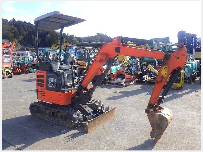 日立建機 ZX17U-5A | 茨城県のミニ油圧ショベル(ミニユンボ