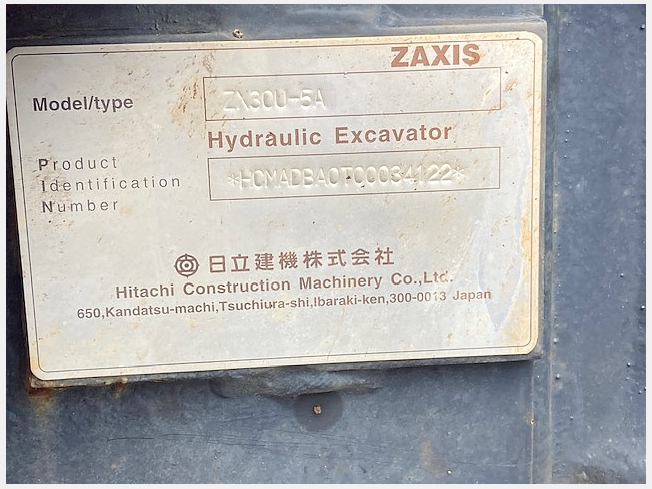 HITACHI ZX30U-5A (Mini excavators) at Okayama, Japan | Buy