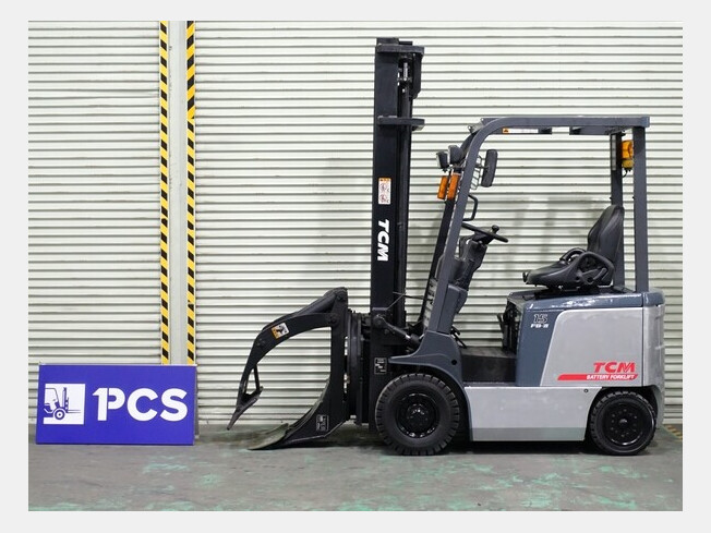 ロールクランプ 2トン バッテリー フォークリフト TCM 全回転