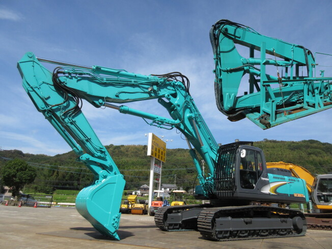 特別オファー コベルコ 大型解体機仕様 SK350DLC 超ロングアタッチメント 大割 ミニカー