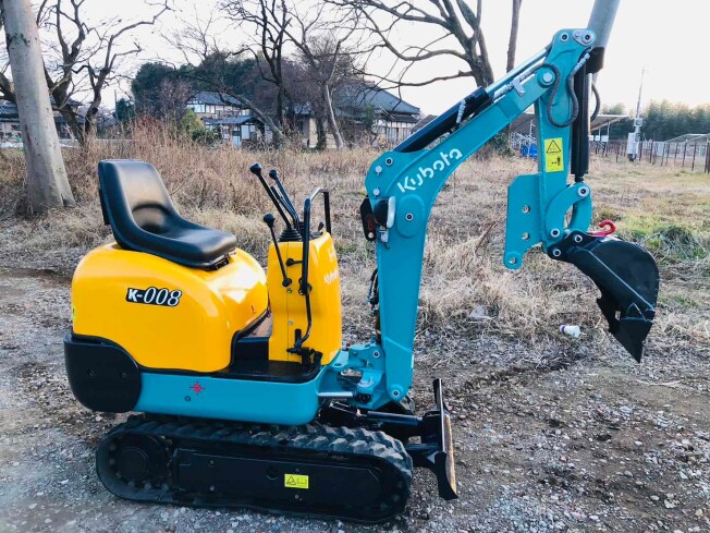 クボタ ミニユンボ K008 現状稼動問題なし ミニショベル バックホー