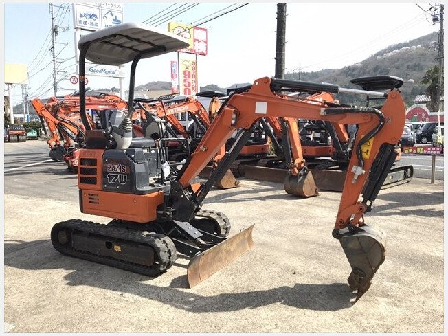 日立建機 ZX17U-5A | 岡山県のミニ油圧ショベル(ミニユンボ) | BIGLEMON（ビッグレモン）：中古建機, 中古重機, トラック,  農業機械の販売・売却 | 商品ID：79252