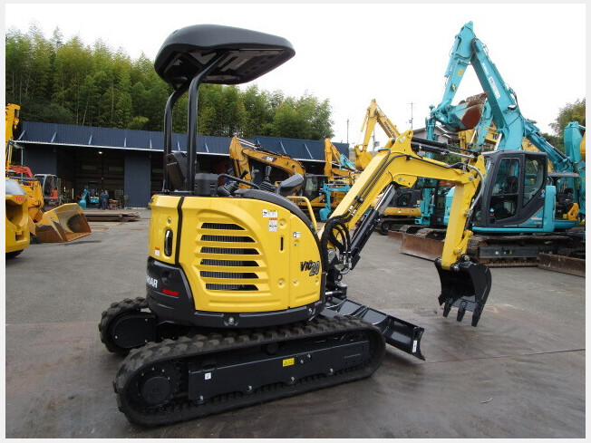 ヤンマーYANAMR 油圧ショベル VIO20-2. 倍速、1534時間。配管 , 2トン