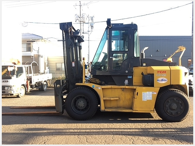 TCM FD120-6 (Forklifts) at Okayama, Japan | Buy used Japanese construction  equipment, heavy equipment, trucks and farm machineries:BIGLEMON | Item  ID：91943