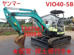 ヤンマー ミニ油圧ショベル(ミニユンボ) ViO40-5B  ｷｬﾉﾋﾟｰ仕様 2008年