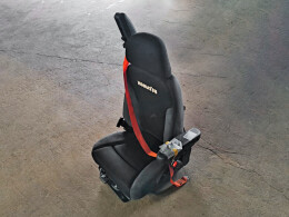 タイヤショベル用シート 座席 椅子 いす 運転席 シートヒーター付き 純正品 コマツ ホイールローダー ID:PX0393