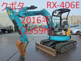 クボタ ミニ油圧ショベル(ミニユンボ) RX-406E 2016年