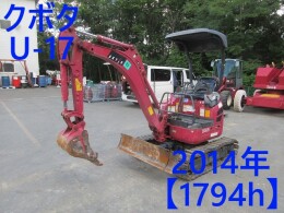 KUBOTA Mini excavators U-17 2014