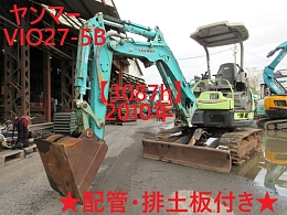 YANMAR Mini excavators ViO27-5B ｷｬﾉﾋﾟｰ仕様 2010