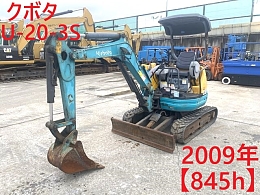 KUBOTA Mini excavators U-20-3S 2009