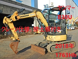 ヤンマー ミニ油圧ショベル(ミニユンボ) B30U ｷｬﾉﾋﾟｰ仕様 2018年