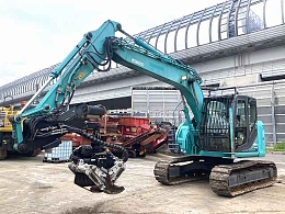 コベルコ建機　SK135SR 1/50 ISUZU GIGA NEWジュニア消防車｜子供向け乗り物玩具メーカー