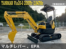 ヤンマー ミニ油圧ショベル(ミニユンボ) ViO20-3 2010年