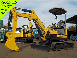 ヤンマー ミニ油圧ショベル(ミニユンボ) ViO27-5B ｷｬﾉﾋﾟｰ仕様 2012年