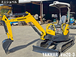 ヤンマー ミニ油圧ショベル(ミニユンボ) ViO20-3 2014年