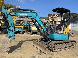 クボタ ミニ油圧ショベル(ミニユンボ) U-30-6 2017年